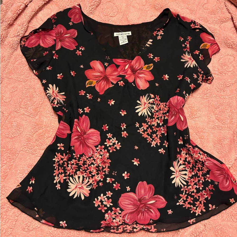 floral blouse